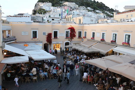 Tourist in Capri Island